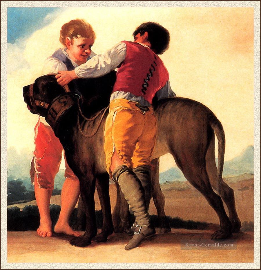 Jungen Mit Mastiff Francisco de Goya Ölgemälde